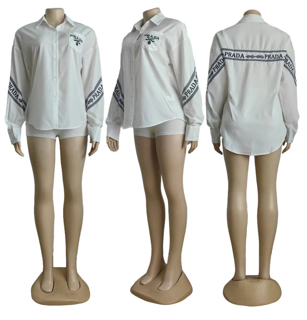 New Ladies Loose Casual Elegant Shirt 102402109