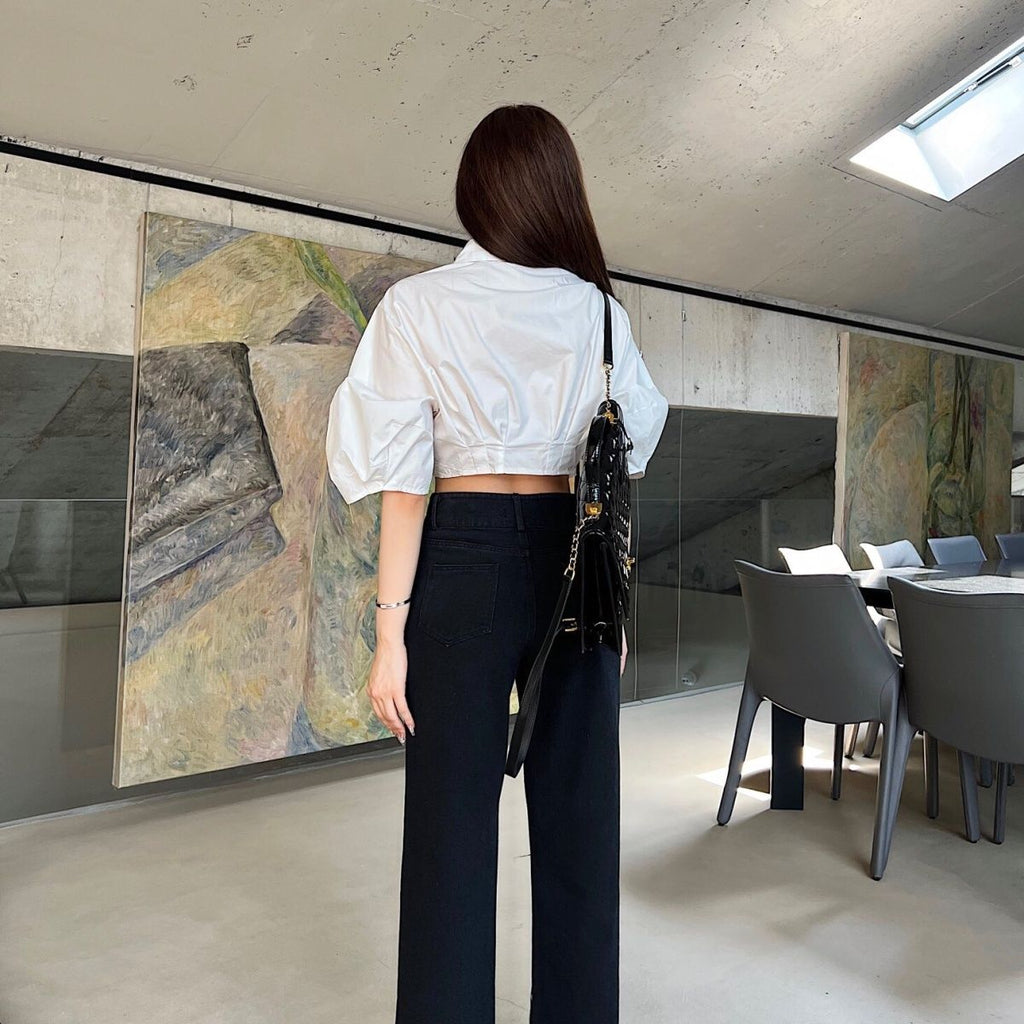 Fashion commuting straight leg jeans PD10062128