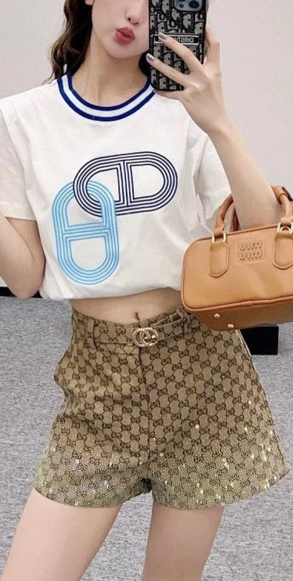 GG Fashion printed shorts 0725061623