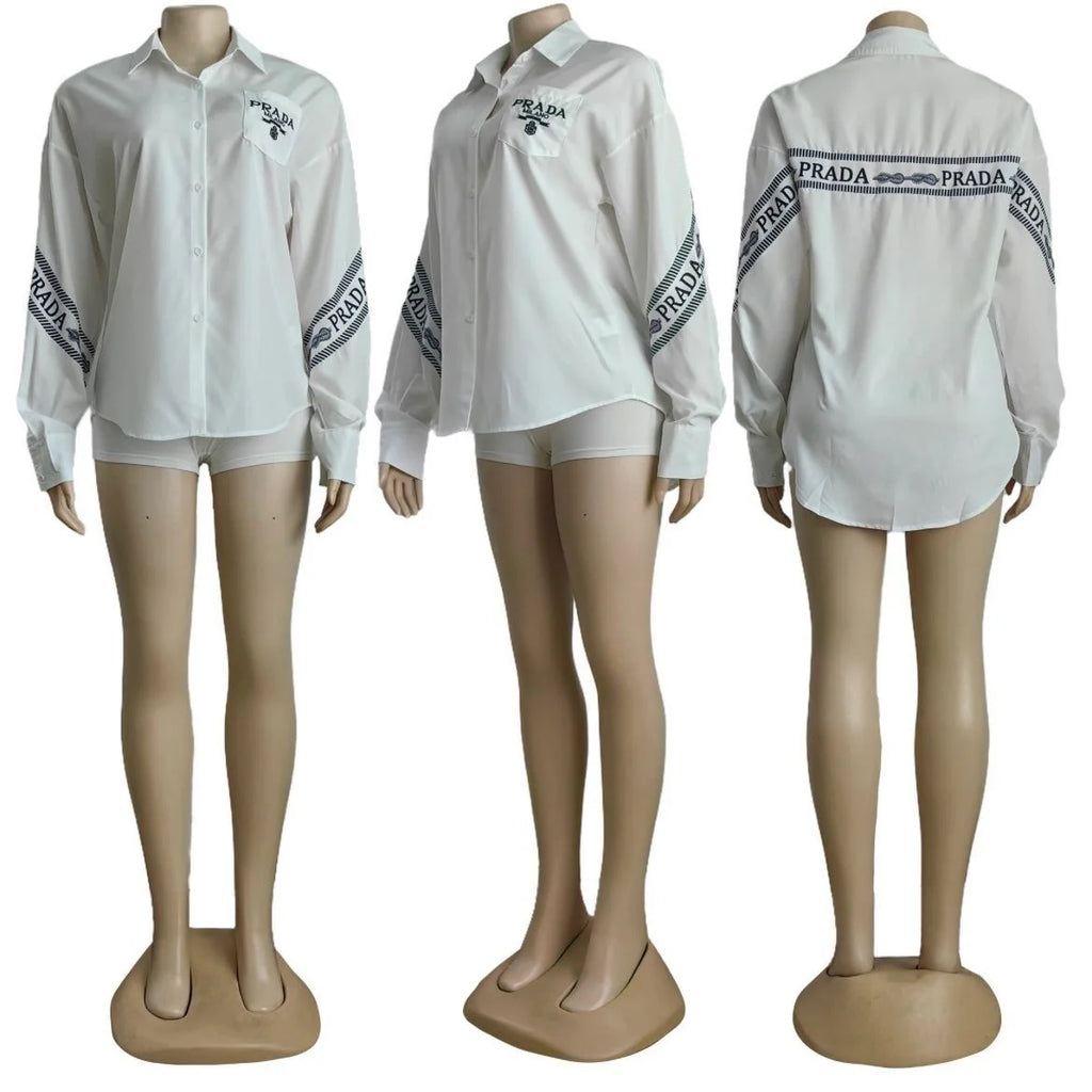 New Ladies Loose Casual Elegant Shirt 102402109