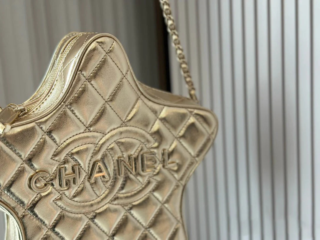 CNL Fashion Rhombus Five-pointed Star Bag 0724021904