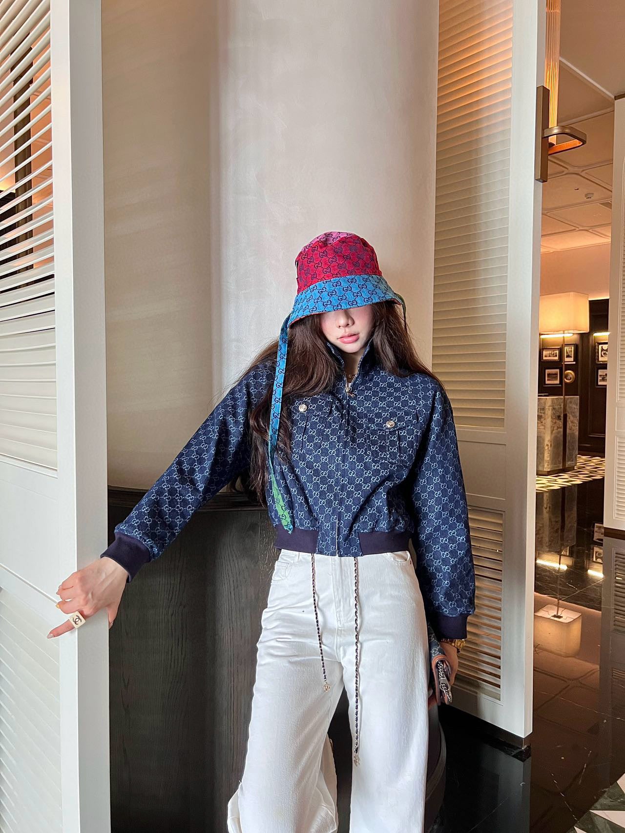 GG blue denim jacket 0725091001