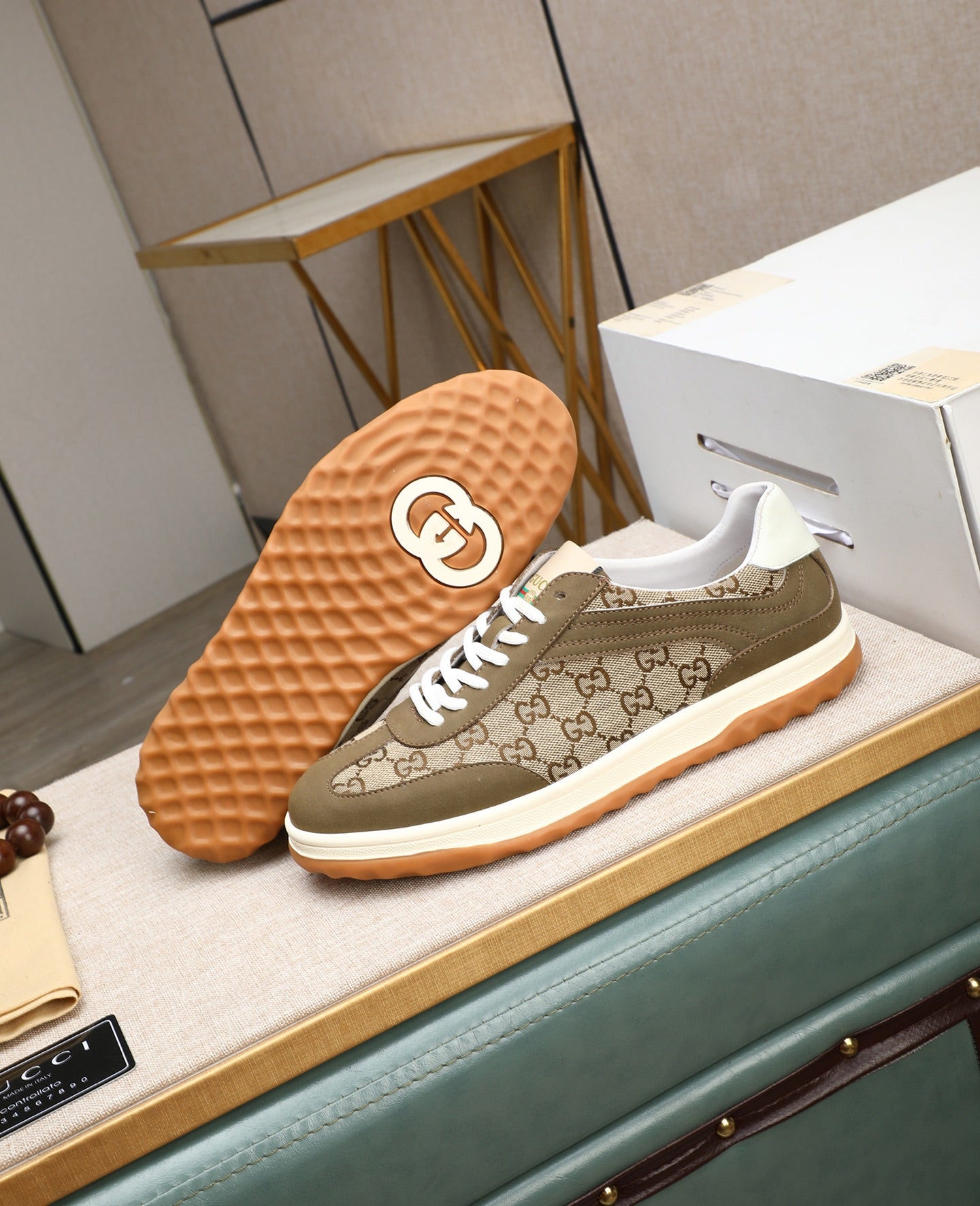 GG fashion print casual sneakers 0725081201