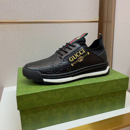 G Fashion Men's Printed Leather Casual Sneakers 0724080803