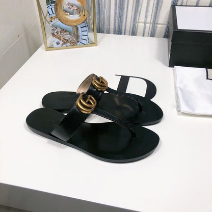 Black Ladies Non-Slip Casual Trend Flip Flop Sandals
