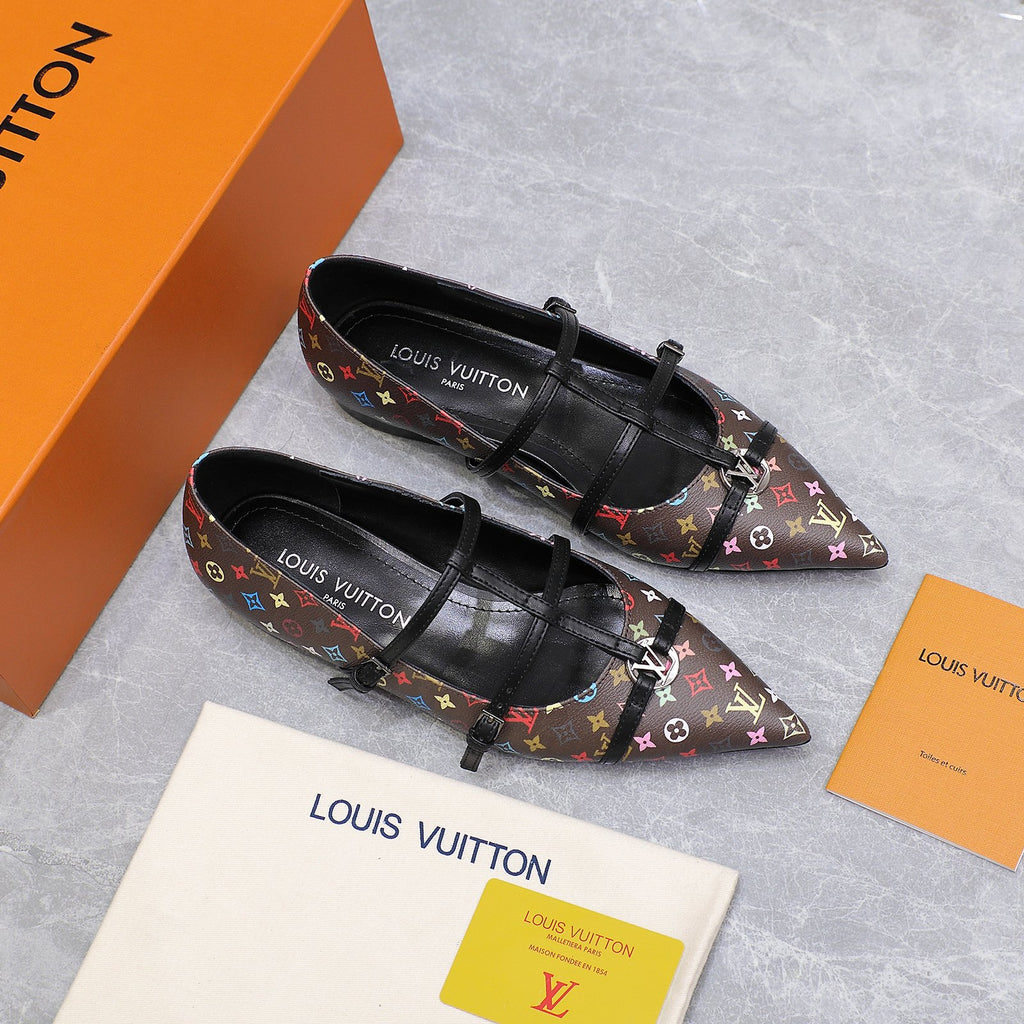 Lvv25ss new pointed-toe flat sandals 0725102306