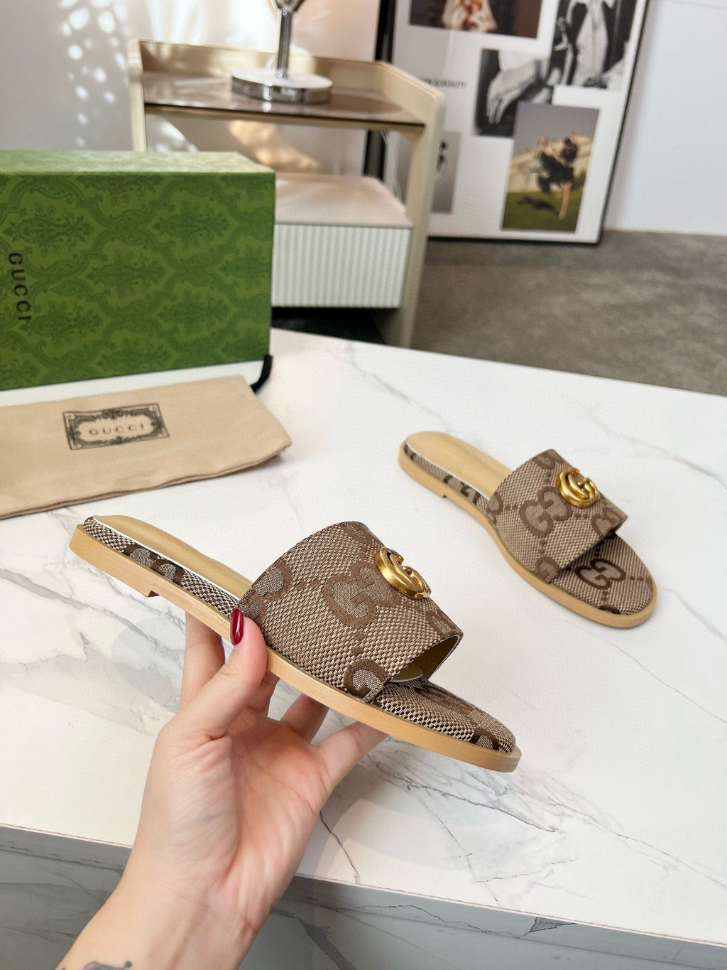 GG fashion print slippers 0725052806