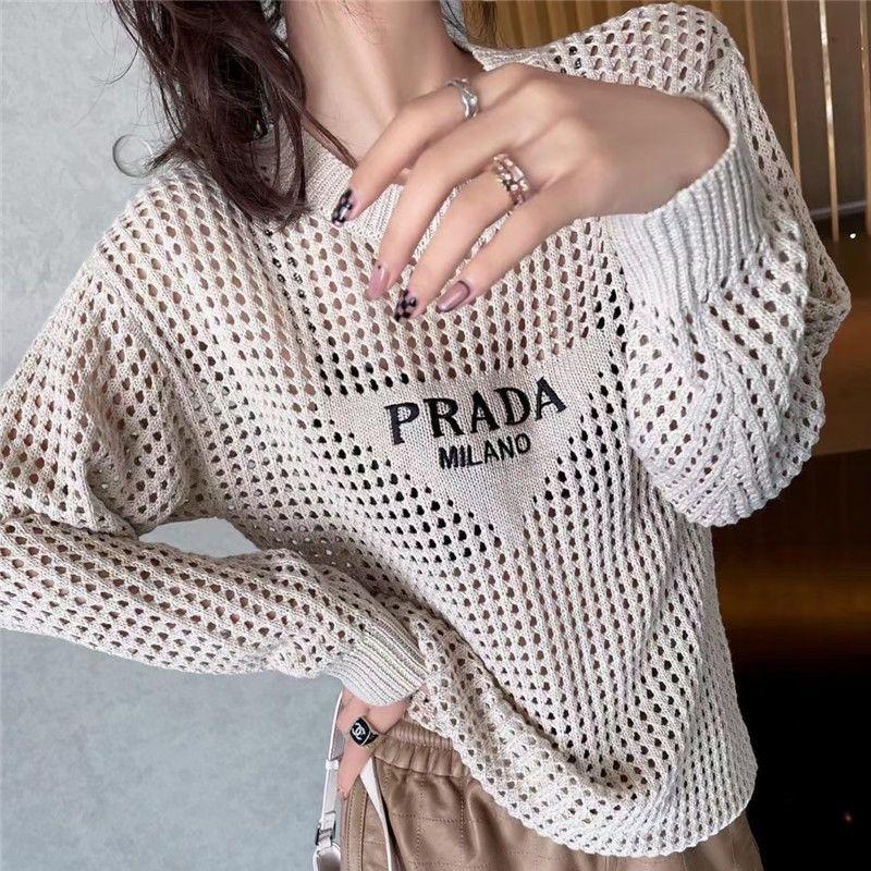 New hollow out knit sweater loose and versatile long sleeved pullover 1024030808