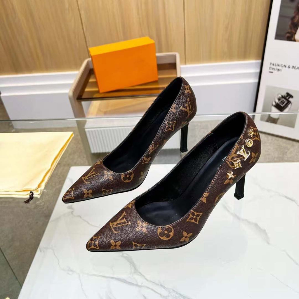 New Classic  Pointed Toe Leather Shoes 9.5CM High Heels