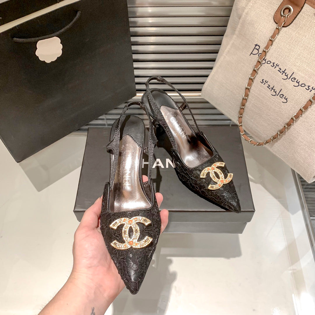 CNL fashion lace high heels XC0723102502