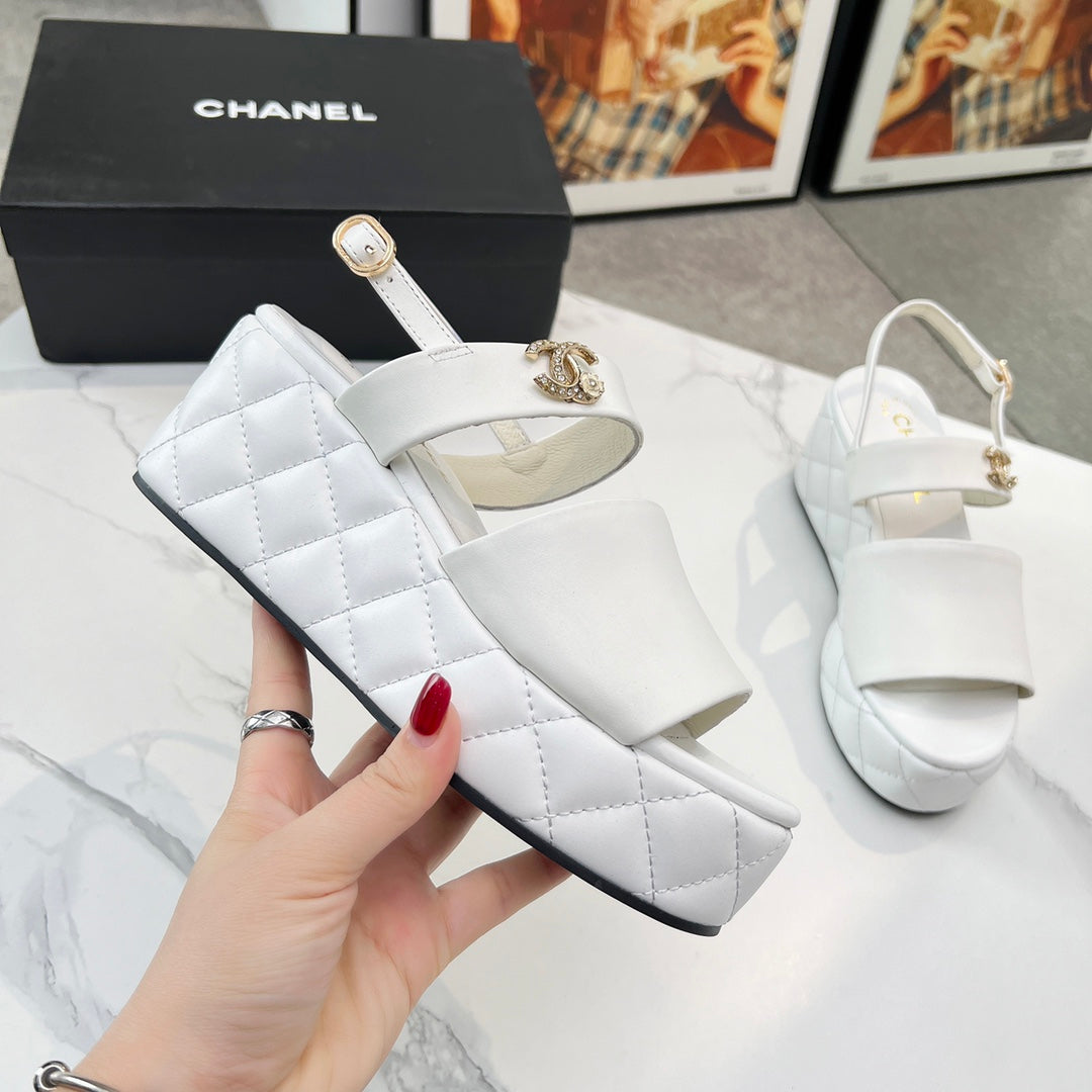 Chane1 top fashion thick-soled rhombus sandals 0724030811