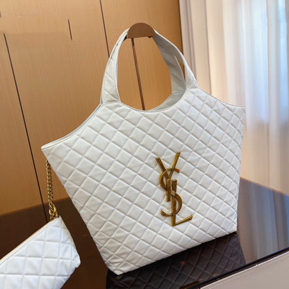 White Icare extra large shopping bag 0724032501