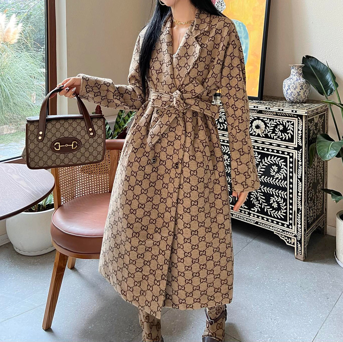 G fashion printed coat XC0723112210