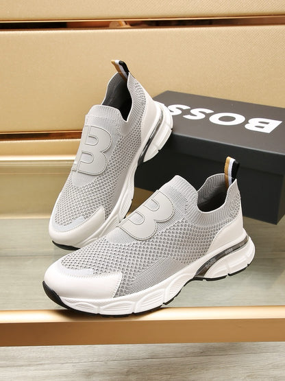 BS fashion printed rubber sole sneakers 0724072304