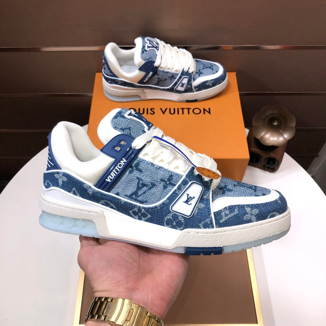 Lvv trainer fashion denim print sneakers 0725032704