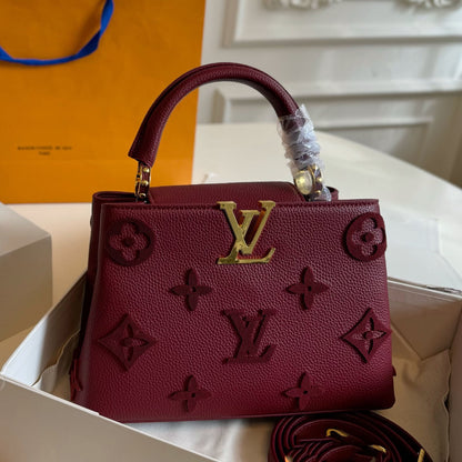 Lvv three-dimensional flocking handbag 0725092301