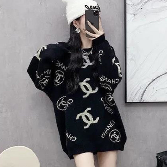 Autumn and winter long sleeved knit shirt PD1023101613