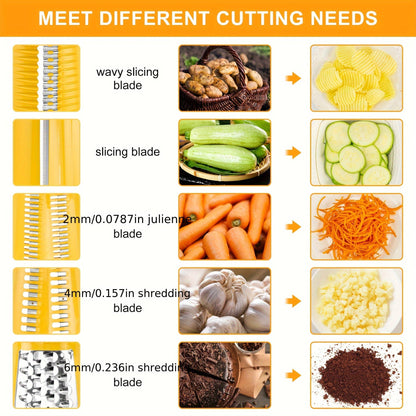 Hand-held Rotary Cheese Grinder｜Vegetable Chopper, Non-Electric Tool