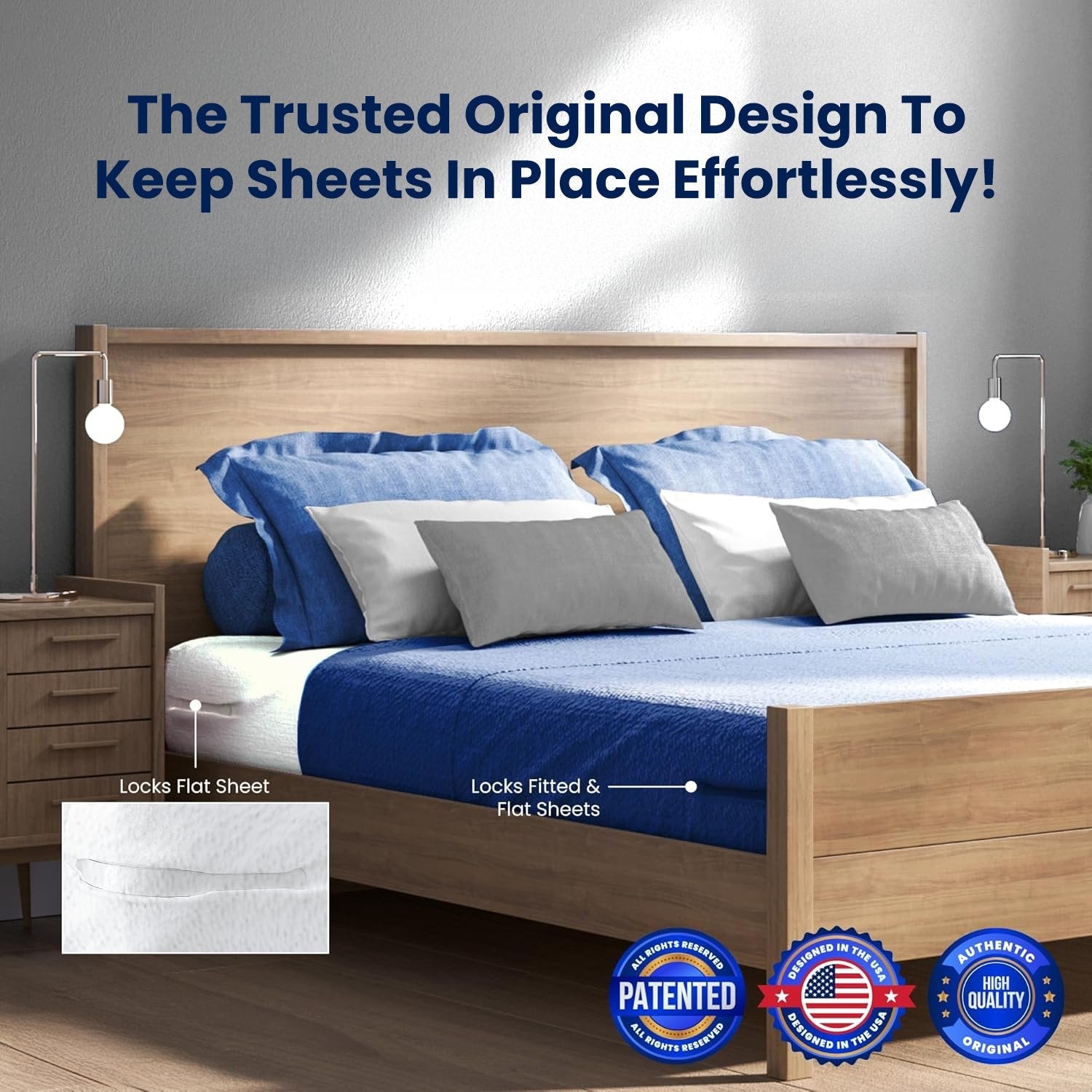 💖Last Day 49% OFF💖Sheet Holders - Secure Bed Sheets Firmly in Place - 4 Pack