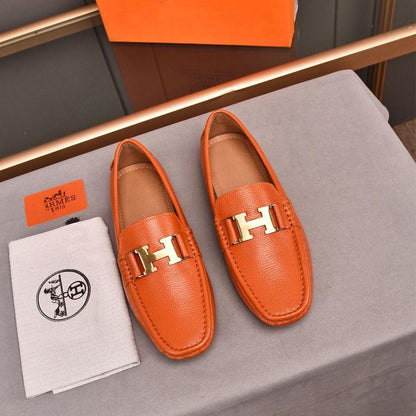 Genuine Leather Casual Comfortable Men's Slip-on ShoesPD05202412401