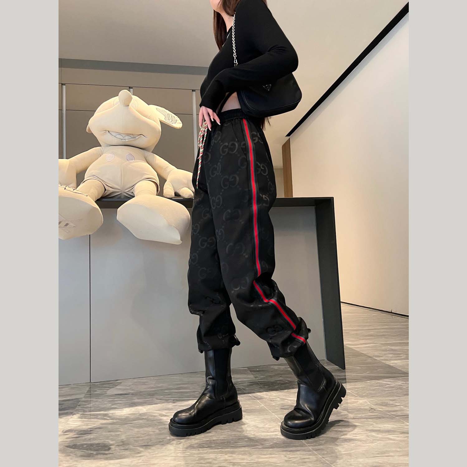 2023 new autumn classic retro printed versatile leggings pants PD1523092703