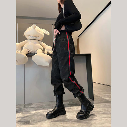 2023 new autumn classic retro printed versatile leggings pants PD1523092703