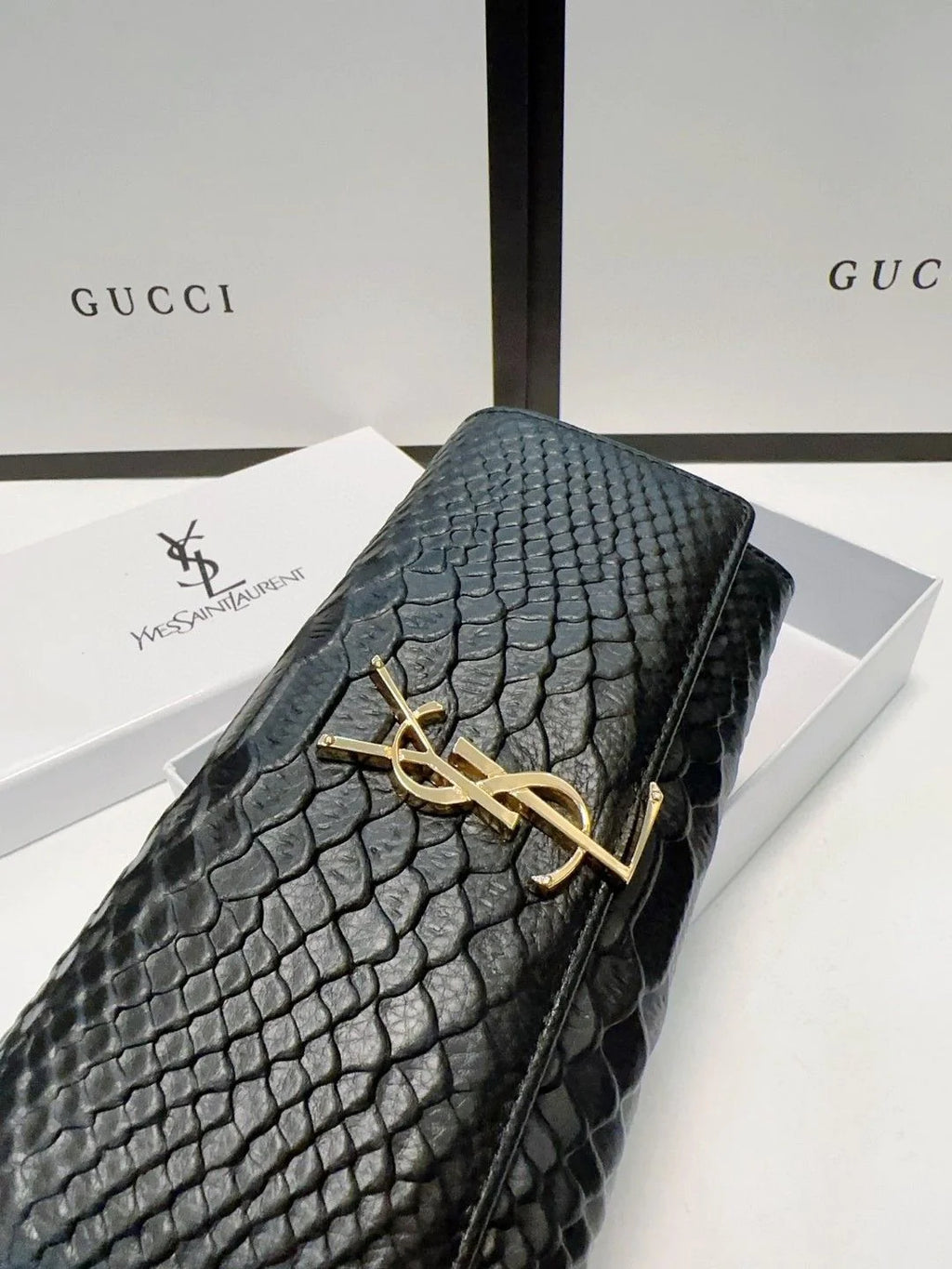 New Women's Long Wallet Snake-print Cowhide Card Bag 1024031307