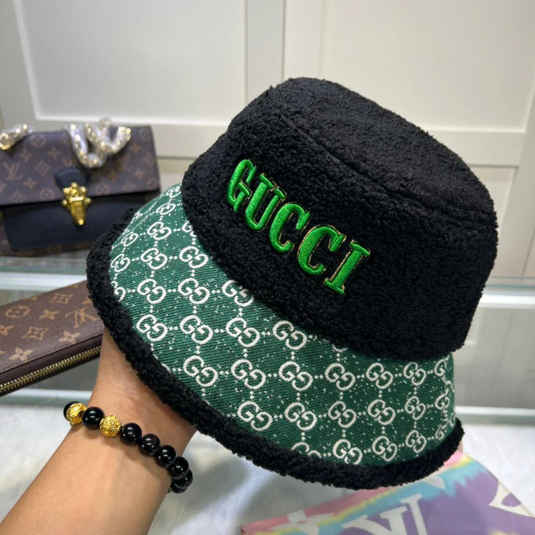 Unisex embroidered pattern warm fisherman hat 1024111320