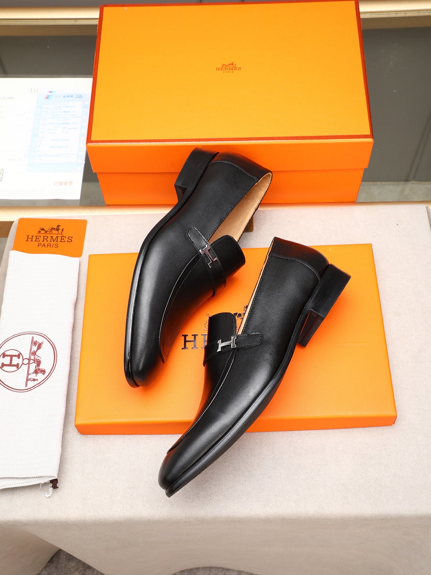 New HMS business formal leather shoes 0725062404