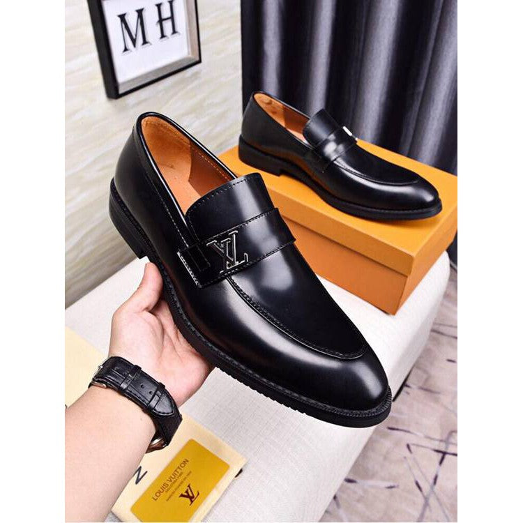 Classic Leather Slip On Shoes