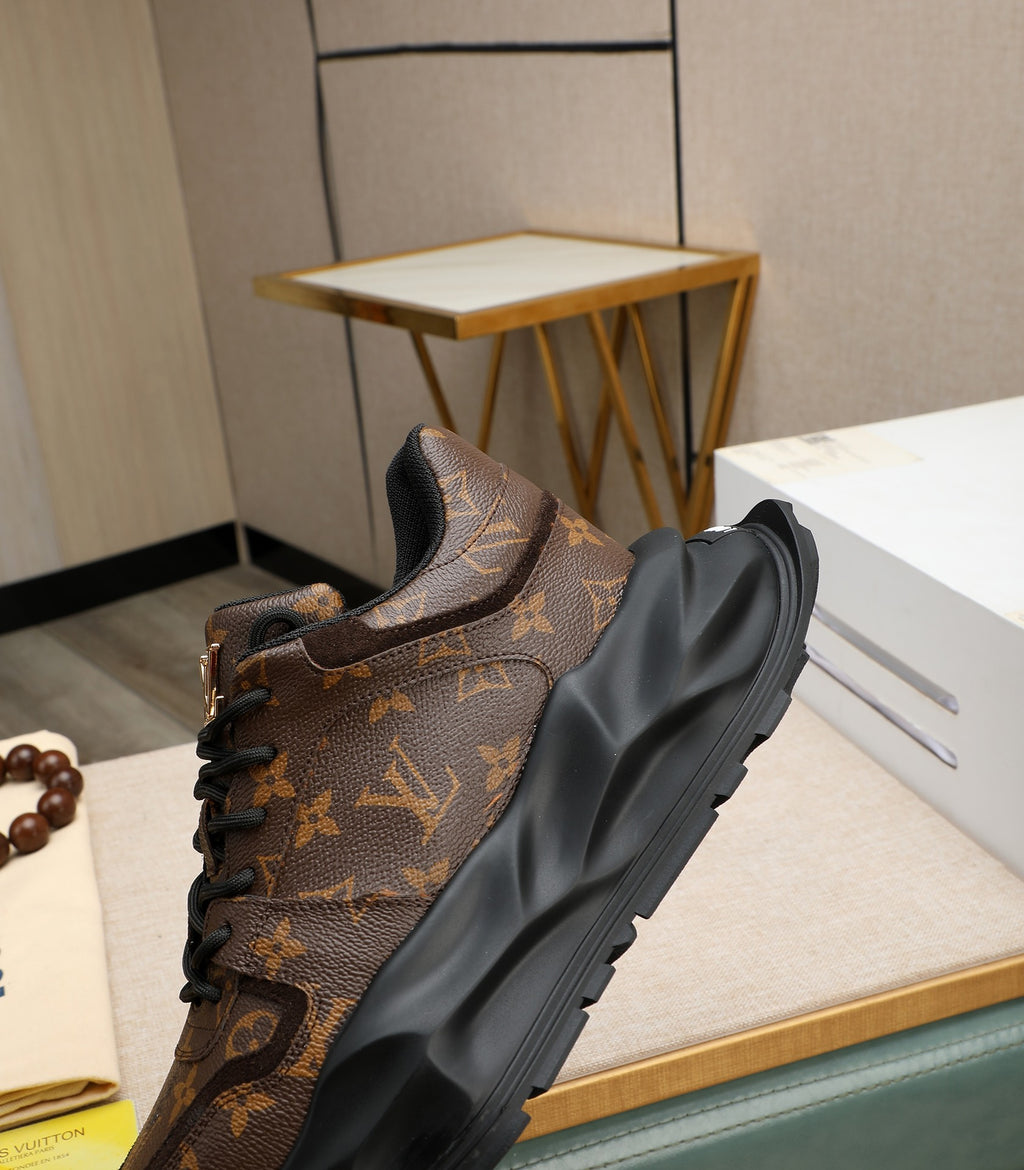 Lvv fashion luxury printed rubber sole sports shoes 0724121601