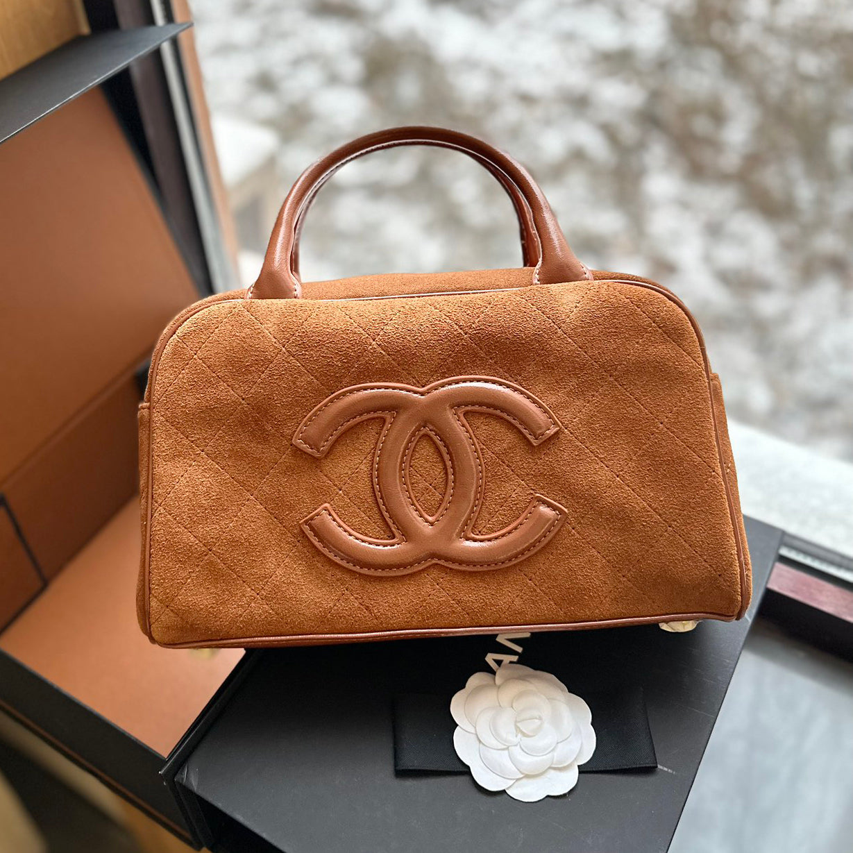 New style bowling hand bag in frosted cowhide XC1823112002