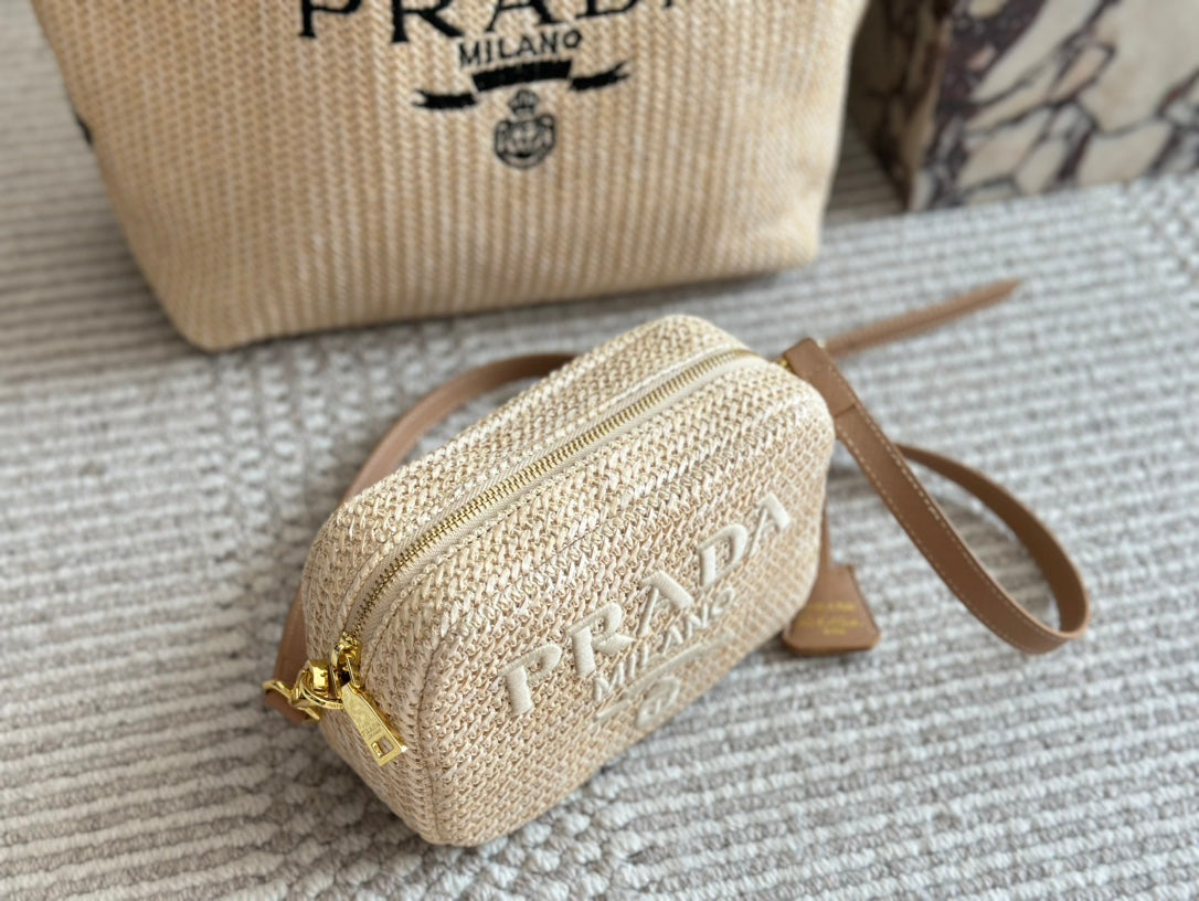 Summer straw camera bag 1824040207