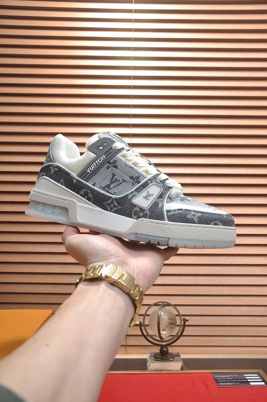 Lvv trainer fashion denim print sneakers 0725032704