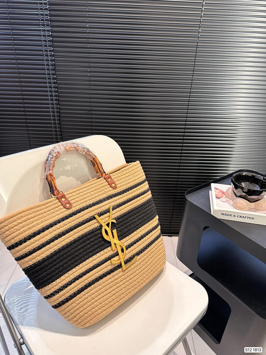 YSL Straw Weave Tote Bag 0724041103