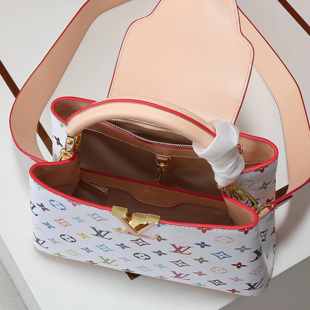 Litchi Wristlet Flap Head Women's Crossbody Bag 1025043004