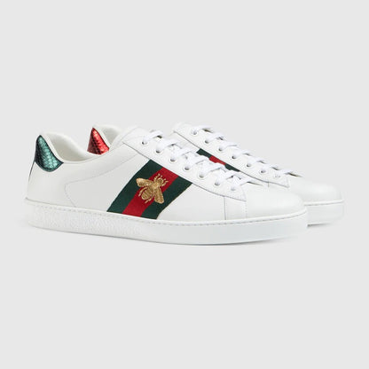 White Classic Style Bea Printed Men's Sneakers