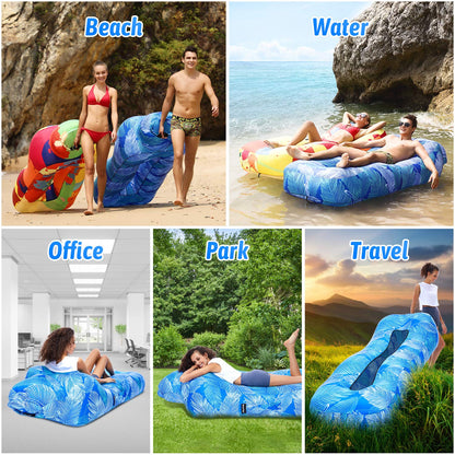 BEAUTRIP Air Couch | Inflatable Air Sofa Hammock | The perfect air lounger for backyard lake trips, picnics and music festivals