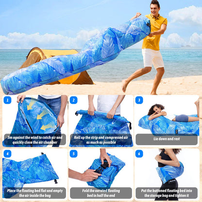 BEAUTRIP Air Couch | Inflatable Air Sofa Hammock | The perfect air lounger for backyard lake trips, picnics and music festivals