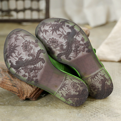 Handmade Chinese Elements Soft Leather Retro Flats 35-41