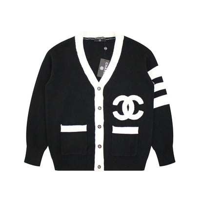 Versatile Knitted Embroidered Cardigan 1024093027