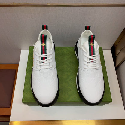 G Fashion Men's Printed Leather Casual Sneakers 0724080803