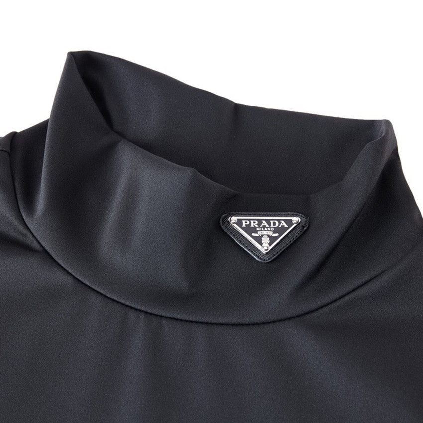 Unisex fashion and versatile high neck base shirt 1024080503