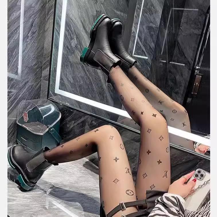 High Quality 15D Letter Printed Anti-snatch Sexy Stockings 0823112213