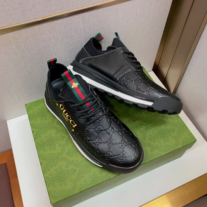 G Fashion Men's Printed Leather Casual Sneakers 0724080803