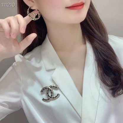 Fashion Braided Earrings All-match High Earrings 1024042903