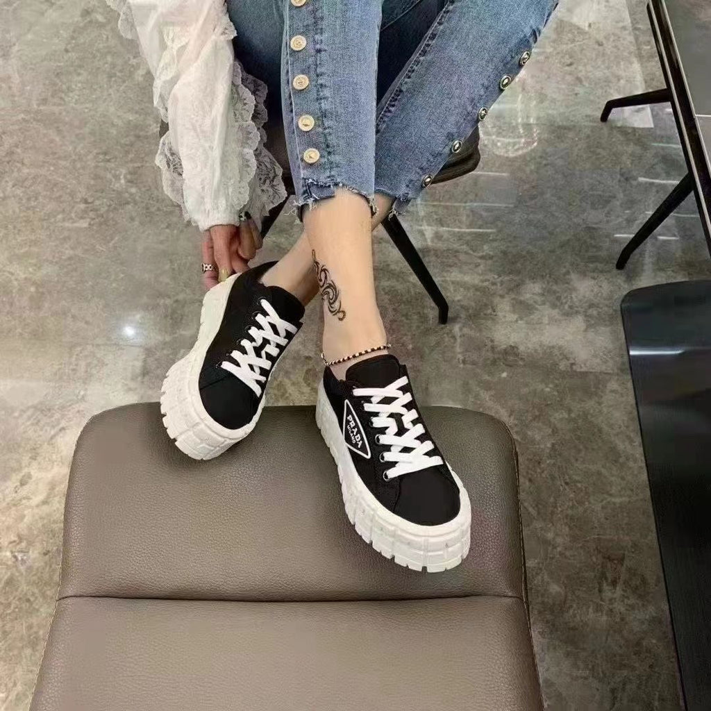 New Elevated Platform Shoes Women's Platform Bottom Casual All-match Color Women's ShoesPD05202412402