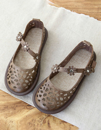 Comfortable Summer Hollow Wide Toe Box Sandals
