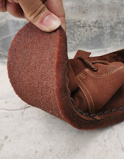 Soft Sole Comfortable Leather Flat Shoes for Men & Women 35-45