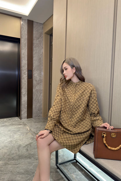 GG Fashion printed stand-up collar 0725062013